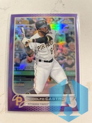 2022 Topps Chrome Rodolfo Castro #7 RC PURPLE 195/250 Rookie Pirates